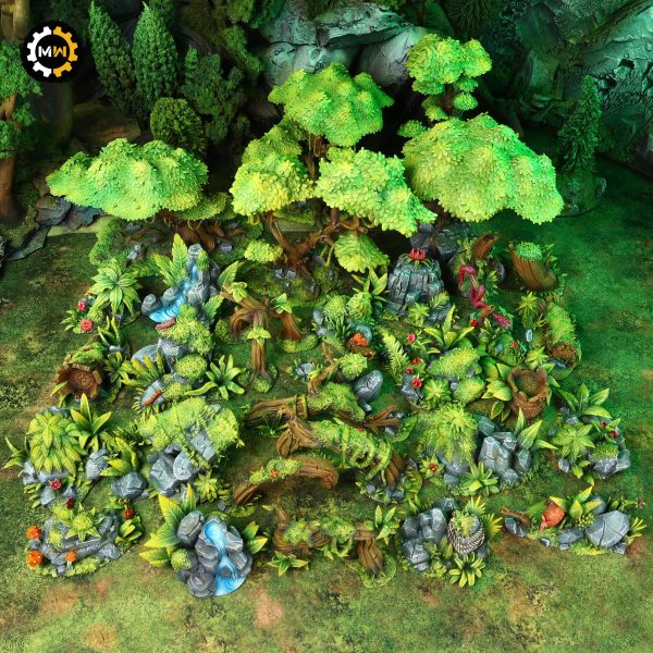 painted jungle terrain