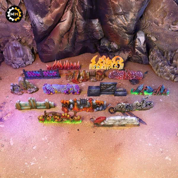 Barricades - Painted 3D Terrain Set