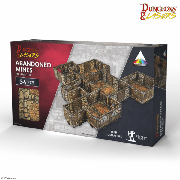 Abandoned Mines PrismaCast™ - Pre-painted 3D Terrain Set
