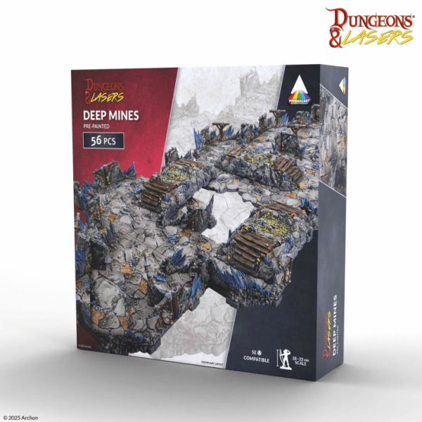 Deep Mines PrismaCast™ - Pre-painted 3D Terrain Set