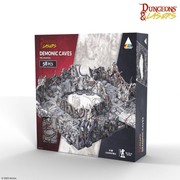 Demonic Caves PrismaCast™ - Pre-painted 3D Terrain Set