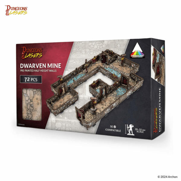 Dwarven Mine PrismaCast™ - Pre-painted 3D Terrain Set