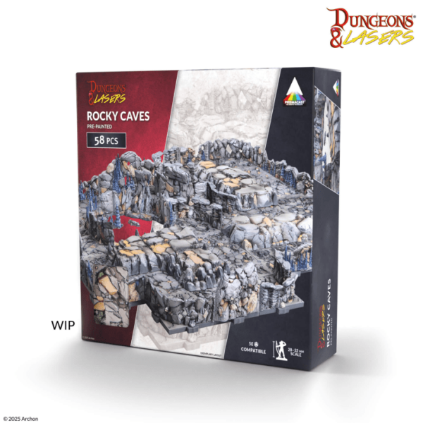 Rocky Caves PrismaCast™ - Pre-painted 3D Terrain Set