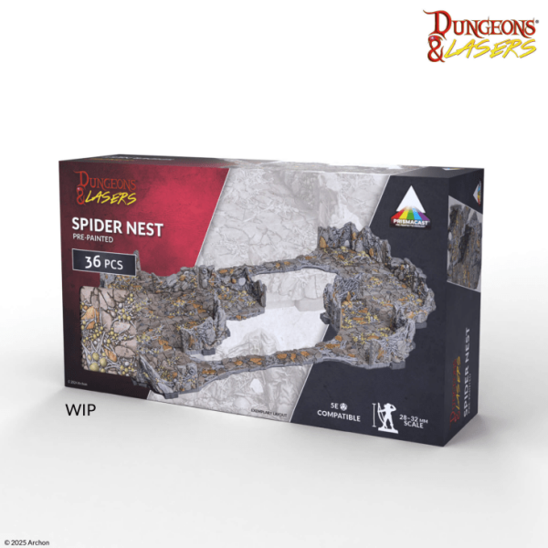 Spider Nest PrismaCast™ - Pre-painted 3D Terrain Set