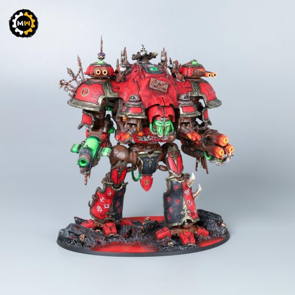 Chaos Knight Tyrant - Painted Miniatures (Warhammer 40,000)