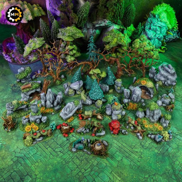 Forest-Bundle Forest - Painted 3D Terrain Set