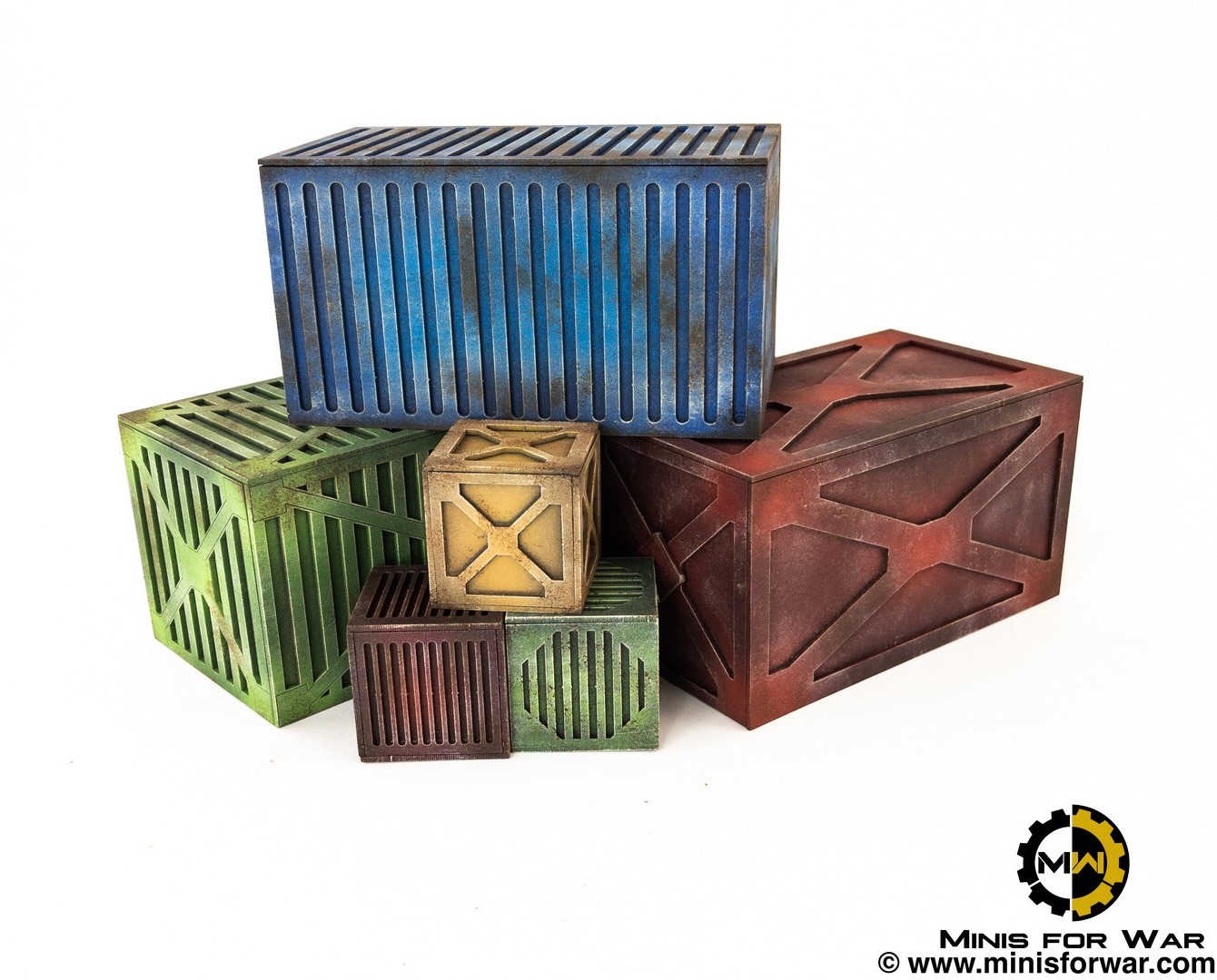 Imperial supply containers & crates Kromlech Scenery 40K NEW mechanicus sector 