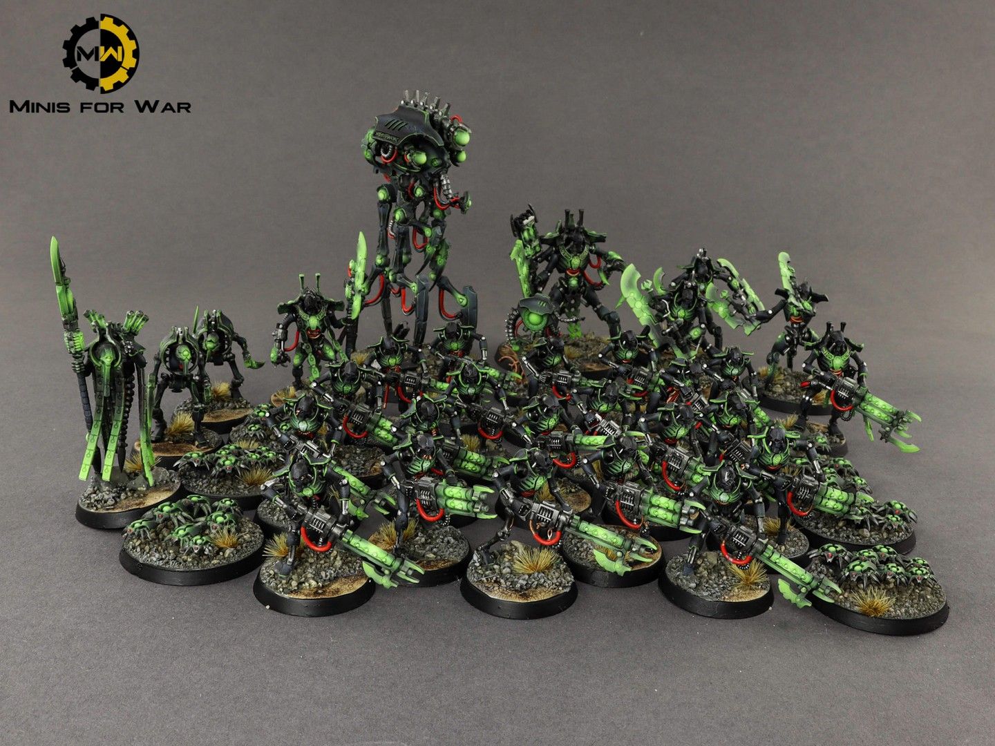 40k - Indomitus Necron Army - Minis For War Painting Studio