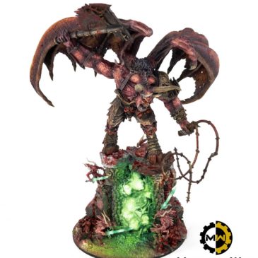 40k – Colossal Bloodthirster with portal diorama – showcase